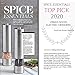 Electric Salt and Pepper Grinder - Single Battery Operated Stainless Steel Salt or Pepper Mill with Light - Automatic One Handed Operation with Adjustable Ceramic Grinder