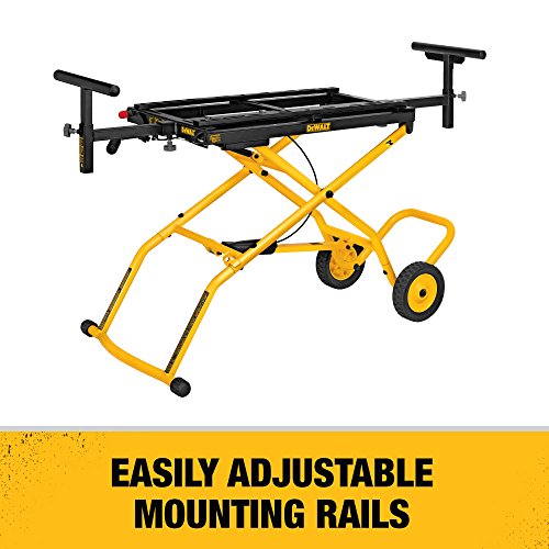 DEWALT DWX726 Miter Saw Stand With Wheels, Yellow
