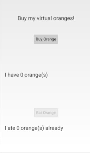 Useless Purchasing of Virtual Oranges!