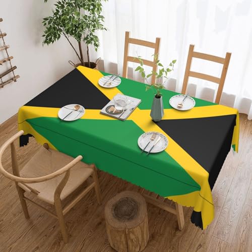 Nappe carrée Jamaïque en polyester lavable pour table rectangulaire - 2