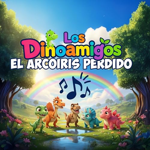 Canción Infantil: Los Dinoamigos - El Arcoiris Perdido Podcast Por  arte de portada