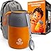 GOOD FOR YOU - Thermos alimentaire - Boîte à repas inoxydable pour repas chauds ou froids - Boîte à lunch pour école, bureau, camping - Isolation double parois avec cuillère pliable et sac
