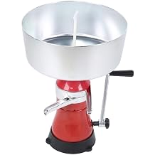 Electric Milk Skimmer , Fresh Milk Cream Centrifugal Separator, Aluminum Alloy Milk Skimmer for Home Dairy Farm Family, Manual Milk Cream Separator for Cows Milk Goats Milk Farm Home