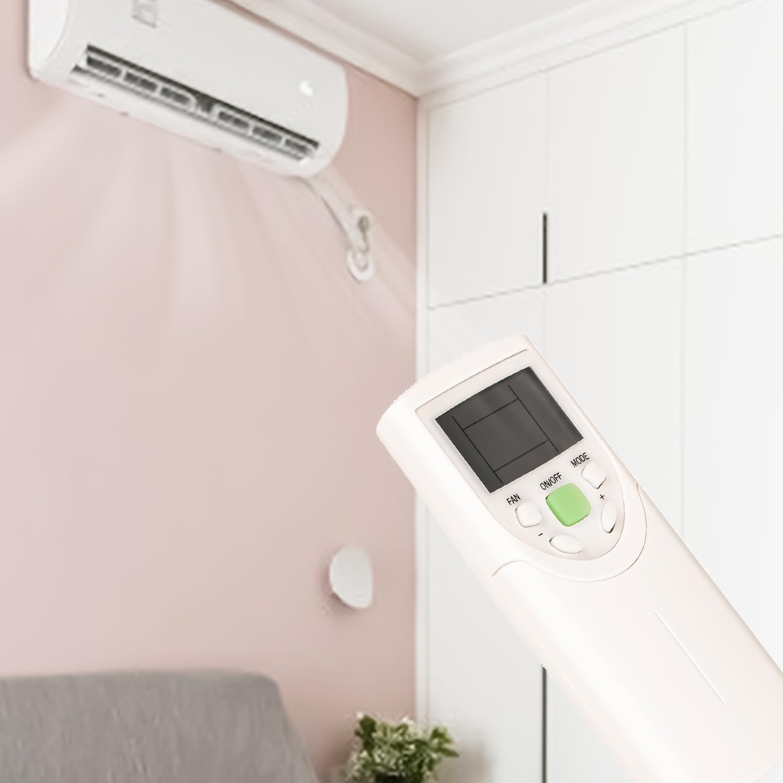 YS1F Reemplazo AC A/C Control remoto compatible con Gree/McQuay Inverter Aire Acondicionado Y512 Y512F YS1FF YS1FA YAD1FF Y512F2 YS1FAF YAA1FB Control remoto 3