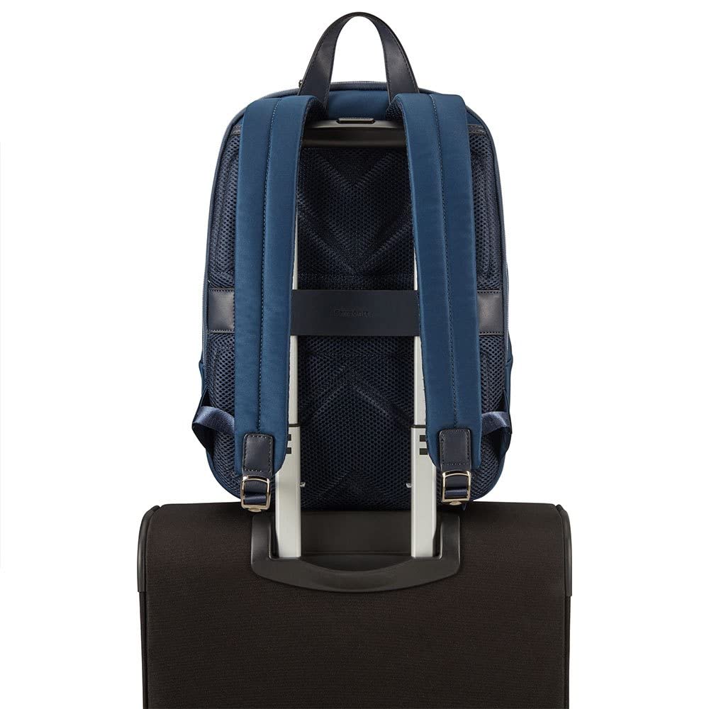 Samsonite Eco Wave - Mochila para portátil 14.1 pulgadas, 40 cm, 13 L, Azul (Midnight Blue)