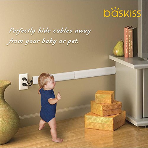 Cable Cover, 6 Packs, 70.8 Inches Wall Mount Tv Cable Management Cord Raceway Conceal Kit To Hide Cables, Cords, White #TOP3