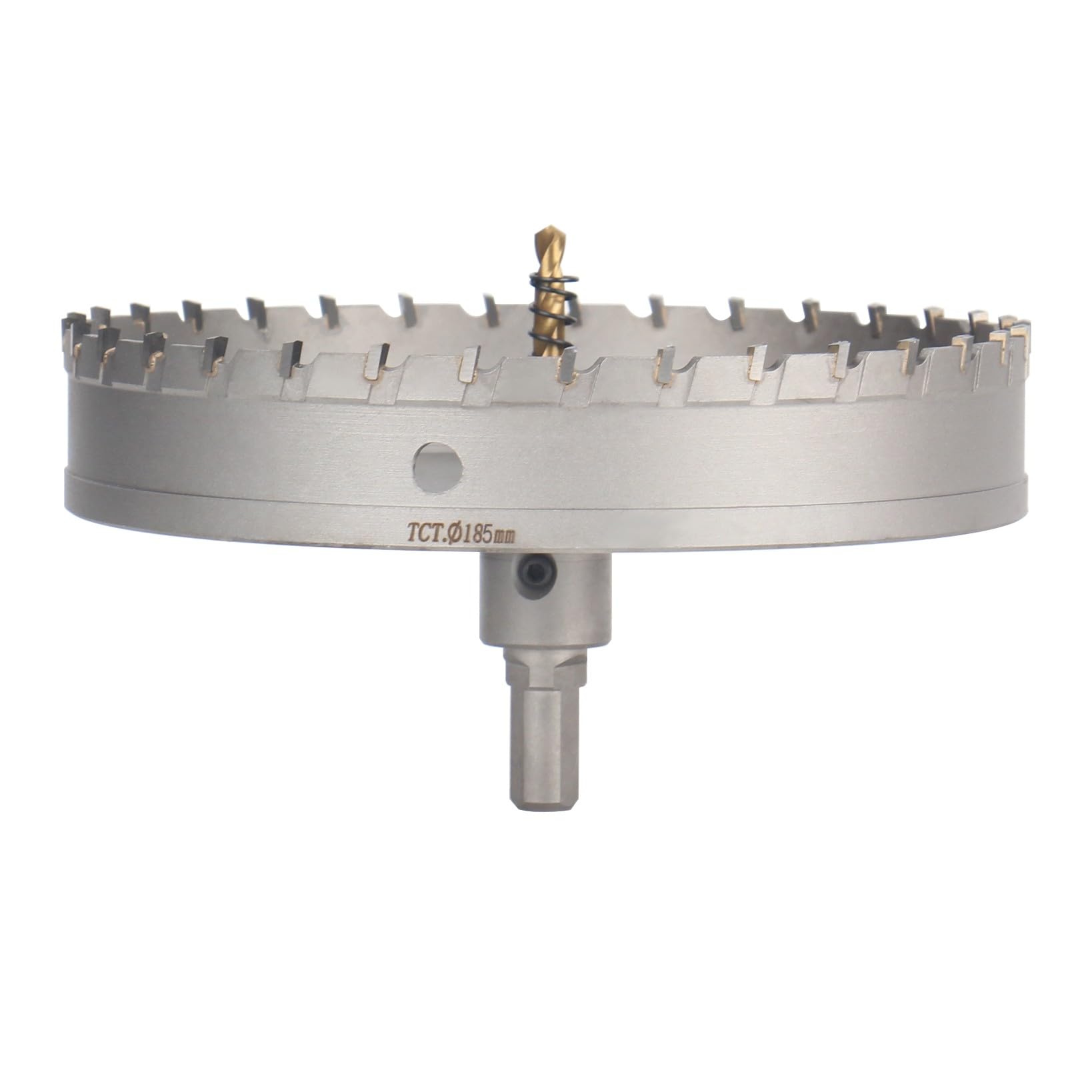 Vearter TCT Hole Saw, 185mm Carbide Bit with Pilot Drill, Cutter for Hard Metal, Stainless Steel, Mild Steel, Aluminium Alloy, Copper, Iron, Plastic and Fiberglass โ image 1