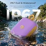 BUGANI Rove Go 5 Portable Bluetooth Speaker, IP67 for Outdoor Shower Purple - Image 4