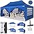 COBIZI 10x20 Pop Up Canopy Tent with Sidewalls,Party Tent Outdoor Gazebos, Waterproof & UV50+,3 Adjustable Heights,Higher Frame Design - Extra Tall for Parties Backyard,Weddings,Markets, Blue