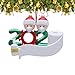 Produktbild HIQE-FL Überlebende Familie Schneemann,Baumschmuck Weihnachten,2020 Personalisierte Überlebende,Personalisierte Weihnachtsschmuck Kit,Weihnachtsbaum Anhänger 2020