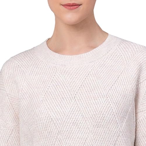 Image of Red Tape Casual Cotton Round Neck Sweater for Women | Durable and Stylish