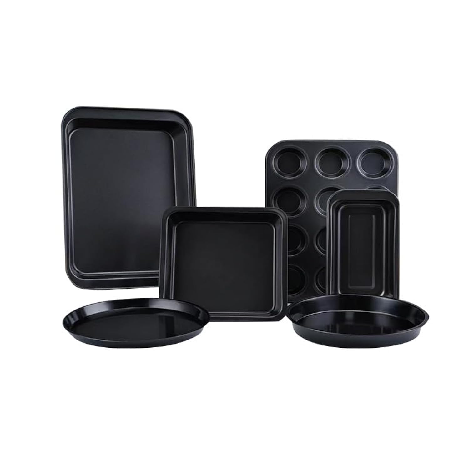 TOMVAES6 Piece Nonstick Bakeware Set, Carbon Steel Oven Bakeware Baking Set Kitchen Supplies Kitchen Sets for Home Baking Kit Baking Dishes for Oven