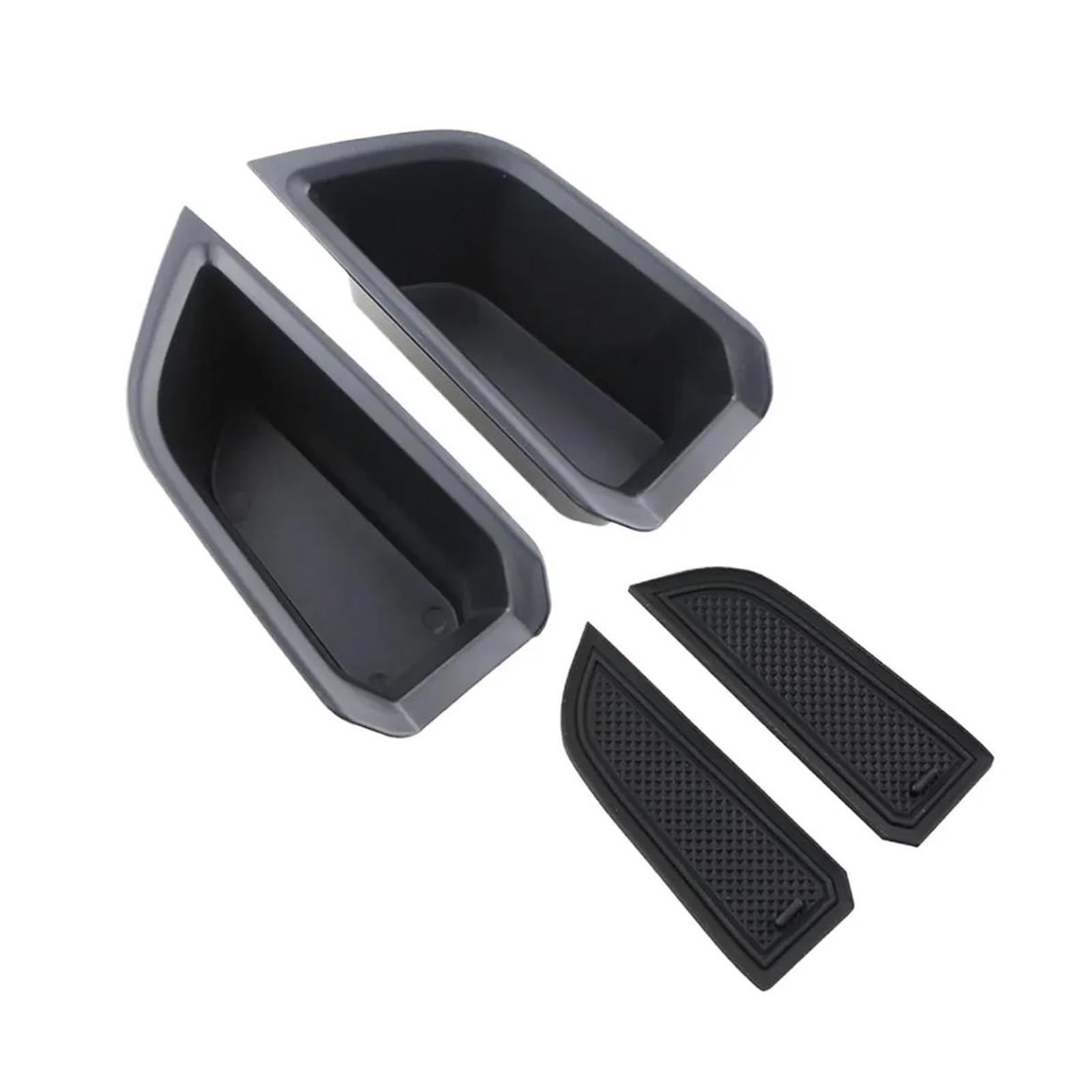 CPXCTZFZUB For Audi Q4 E-Tron Etron 2019-2025 ABS Car Door Handle Storage Boxes Armrest Holder Tray Organizer Auto Centre Console Storage Box(2Pcs front door)
