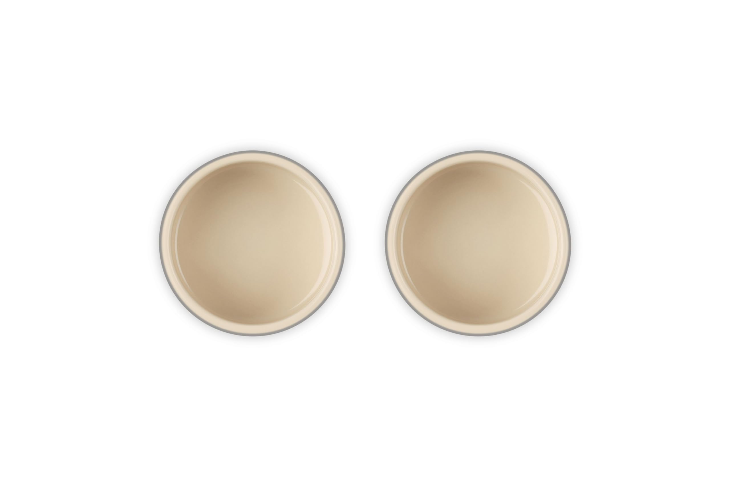 Le Creuset Juego de 2 ramequines de pared recta, 7 onzas, ostra