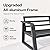 KEIKI 4-Piece Aluminum Patio Conversation Sofa Couches Set with Coffee Table, Outdoor Furniture for Backyard Garden Deck Porch Balcony Poolside, All-Weather Heavy Duty UV Resistant Furniture, Grey