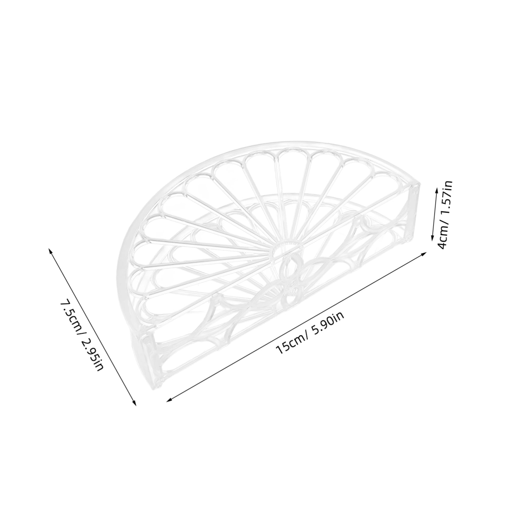 LABRIMP Servilletero Decorativo Semicircular para Mesa de Cocina y Comedor, Diseño Creativo en Ps Superficie Suave, Paquete de 6 Unidades Versátiles y Funcionales