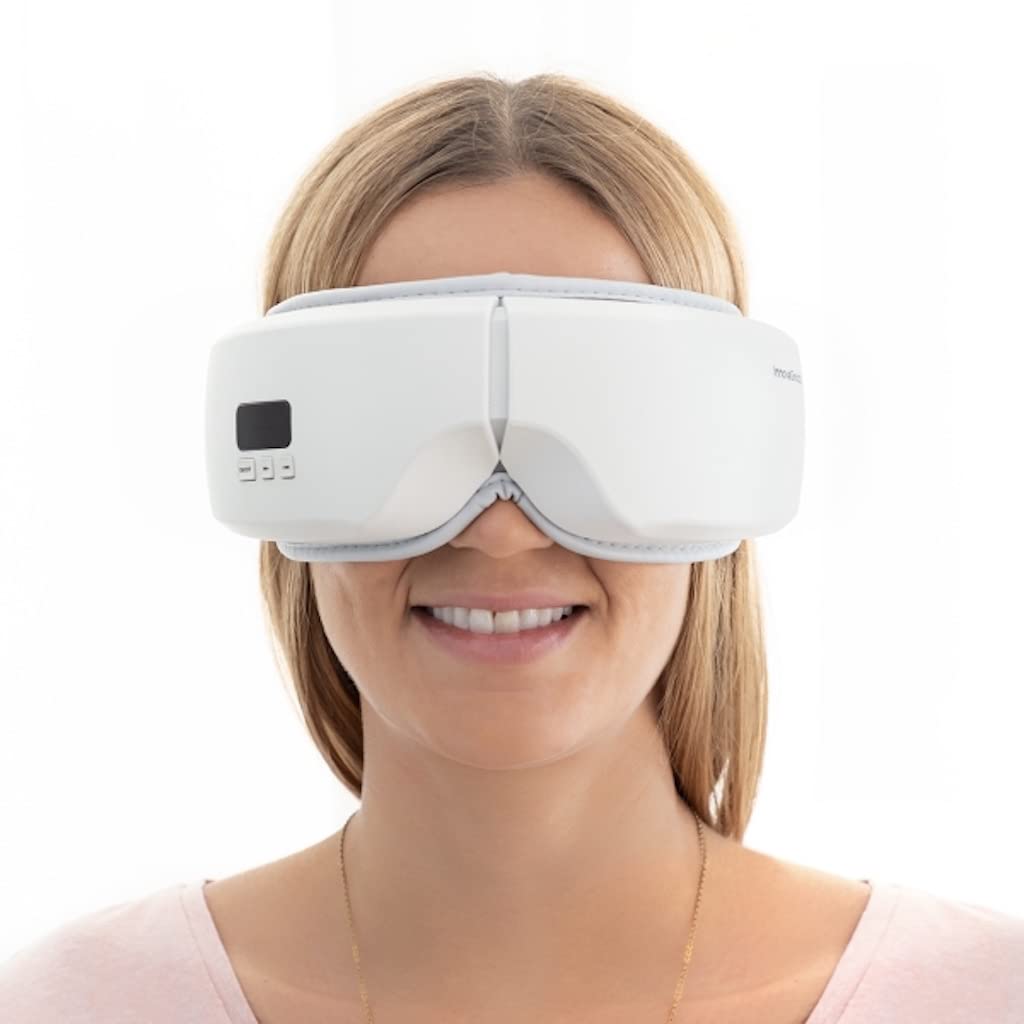 CELLUSTOP - Dispositivo de masaje para los ojos - Vibración con función de calor de compresión de aire Música - Relajación de los ojos, alivia la fatiga visual - 5 modos de masaje Ocular