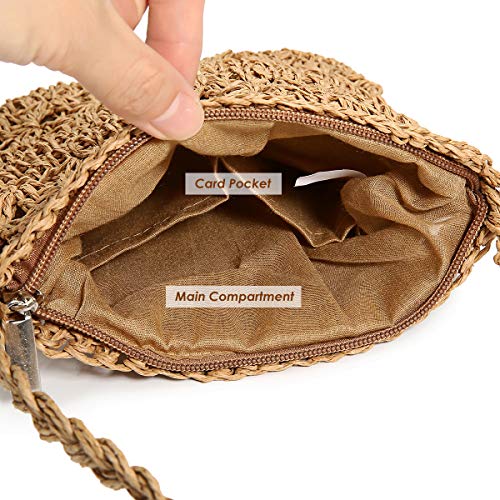 Borsa a Tracolla in Paglia, JOSEKO Donna Borsa da