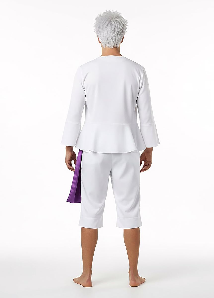 CoolChange Monkey D. Ruffy Gear 5 Costume | Nika Cosplay | Camicia, pantaloni e fascia | Bianco | Taglia: S - XL