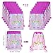 12 Pack Unicorn Party Bag, Unicorn Gifts Bags Backpacks Party Favors Bags Drawstring Backpacks Unicorn Party Supplies Birthday Party Bag for Kids Children Girls Baby Shower(P58-12Pack)