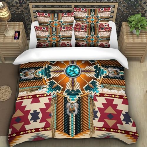 Housse de couette loup 3D parure douce avec zip pour lit double - 5