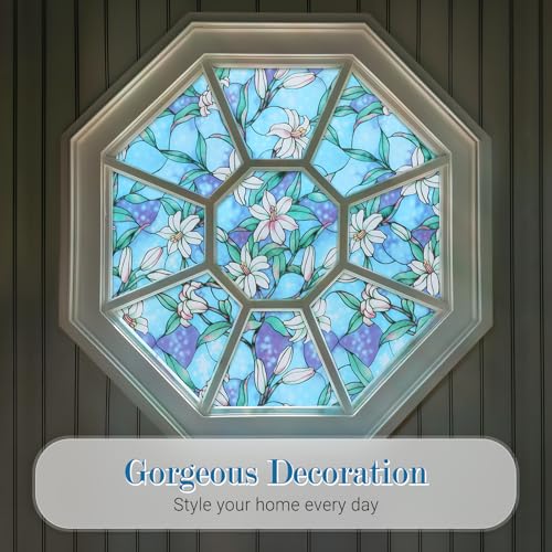 Película Decorativa de Vidrio Stained Glass 17.5 x 17.5 miniatura 7