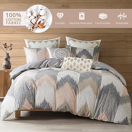 Image of INK+IVY Alpine Comforter Mini Set, King /Cal King, Blush