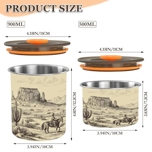 Envase Hermético de Acero Inoxidable para Café 500ml miniatura 2