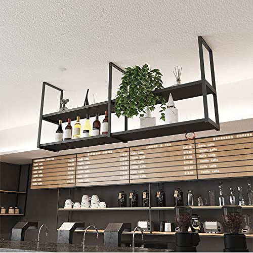 Étagère de rangement murale compacte en métal pour désencombrer les petites cuisines et cafés - 6