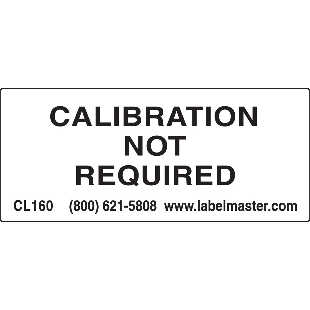 Labelmaster CL160 Calibration Not Required Label, Paper, 1 3/4" x 3/4