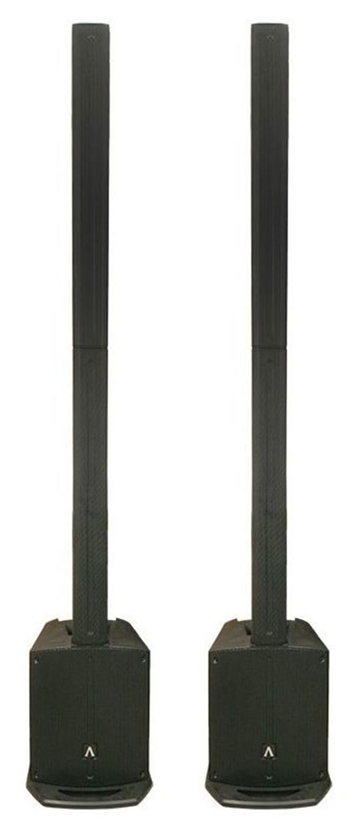 Audiosavings Bundle: (2) Avante Audio Achromic AS8 ACDC 1000W Powered Column PA System, 8