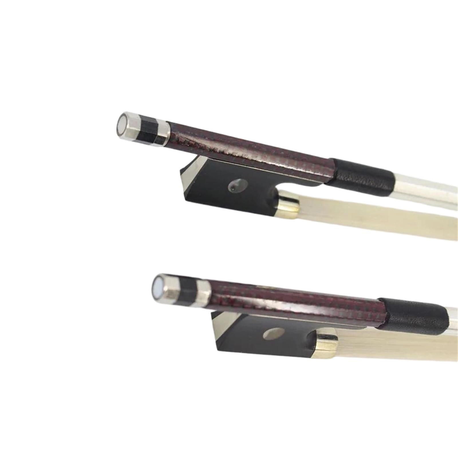 Geigenbögen In Voller Größe Roter Gitter-Carbonfaser-Violinbogen Mit Guter Elastizität(3 4-Brown)