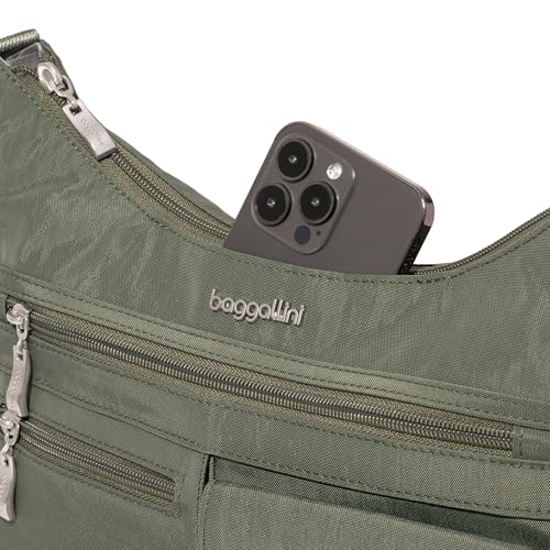 Image of Baggallini Modern Everywhere Crossbody Bag for Women 11x9x4.5 Rfid Hobo Bag