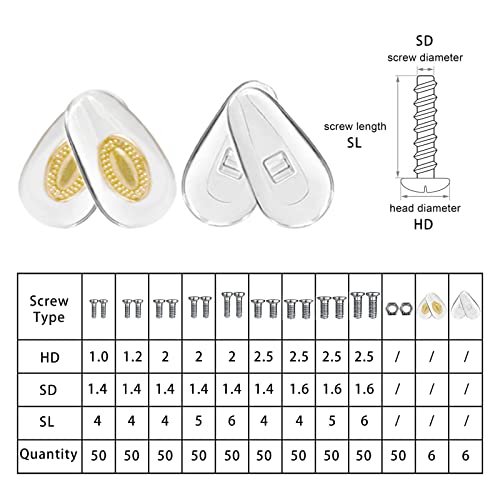 image for Mearun Solar Eyeglass Repair Kit with Glasses Screws - Contains Precis