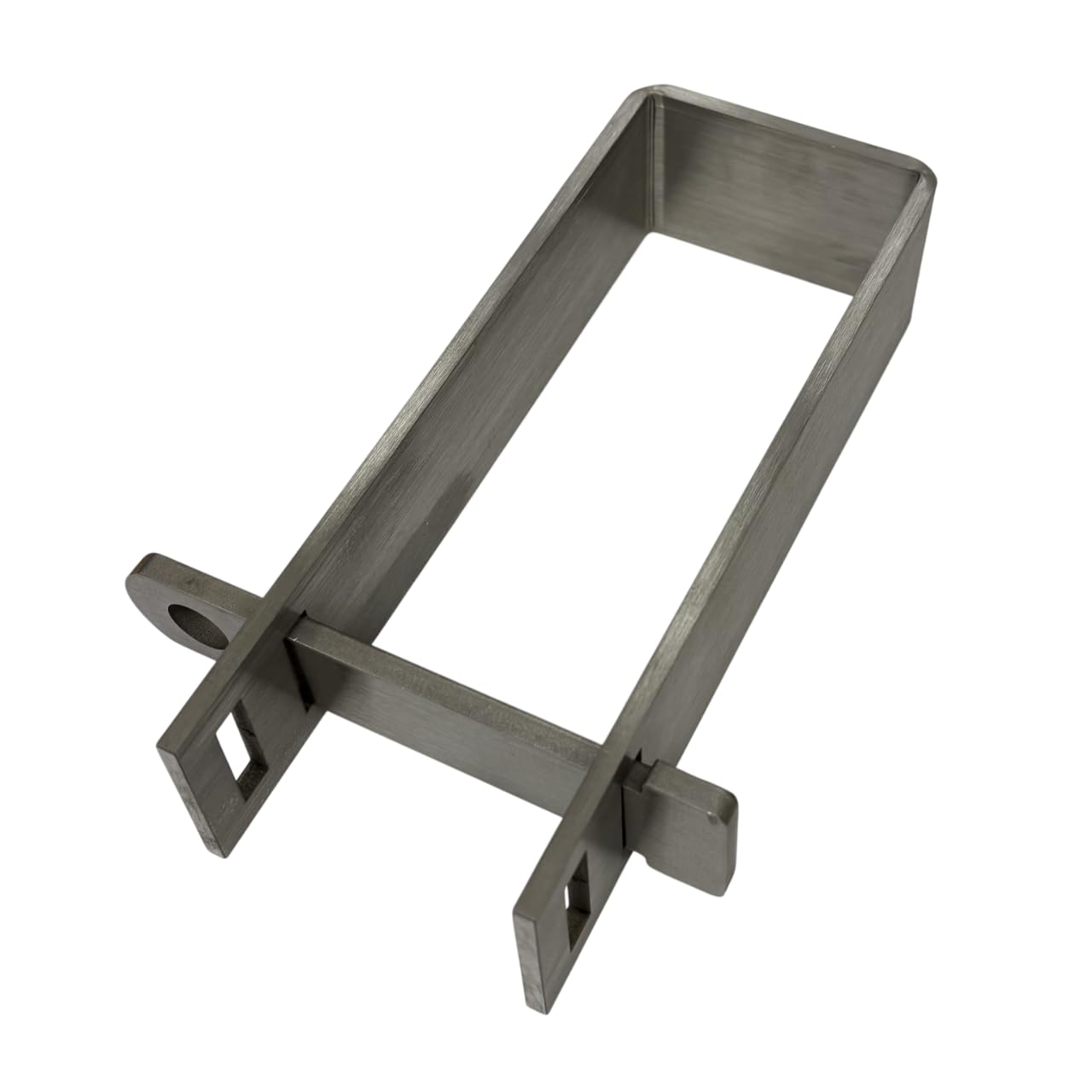 FERPASA® - Cierre Portacandados para Verja 180 mm – Acero Inoxidable, 2 Posiciones de Cierre, Agujero 14 mm – Cierre de Seguridad para Cancelas y Verjas (Acero inoxidable)
