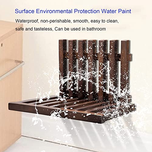 YJJT Aan de muur gemonteerde klapstoel Ultradunne onzichtbare schoenveranderende kruk, douchekruk bank opvouwbare… - Image 6