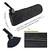 EnYu Heavy Canvas Stationery Portable Stylish Simple Pencil Bag and Practical Durable Compact Zipper Pencil Case 1 Pack Black
