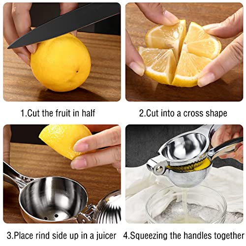 Presse Agrumes Manuel, Presse Citron Manuel Presse Citron Presse-Agrumes, Presse-agrumes en acier inoxydable Presse-agrumes manuel Citron vert Presse-agrumes Presse-agrumes Outil de cuisine – Image 5