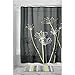 Produktbild iDesign Thistle Duschvorhang, 183 x 183 cm, grau/gelb, Polyester