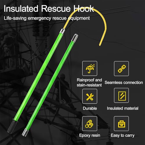 Pértiga de rescate aislante y barra de tracción eléctrica 3