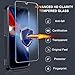 RMOCR Case for Samsung Galaxy A25, Full Body Heavy Duty Rugged Shockproof Protective Phone Cover with Lanyard Strap, Tempered Glass Screen Protector, Black Matte