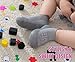 Dookeh Baby Sock Shoes Boys Girls First Walking Shoes Non-Slip Slippers Soft Sole Sneakers Toddler Infant Babygirl (A3-Gray, us_Footwear_Size_System, Toddler, Age_Range, Medium, 12_Months, 18_Months)