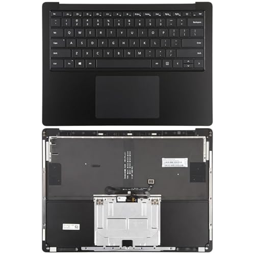 ノートパソコンの交換部品 for Microsoft Surfaceラップトップ3/4 13.5インチUSキーボードCシェル /タッチボード(黒)