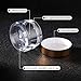 SATINIOR 24 Pieces Empty Clear Plastic Jars with Lids Round Storage Containers Wide-Mouth for Beauty Product Cosmetic Cream Lotion Liquid Butter Craft and Food (Gold Lid,1 oz)