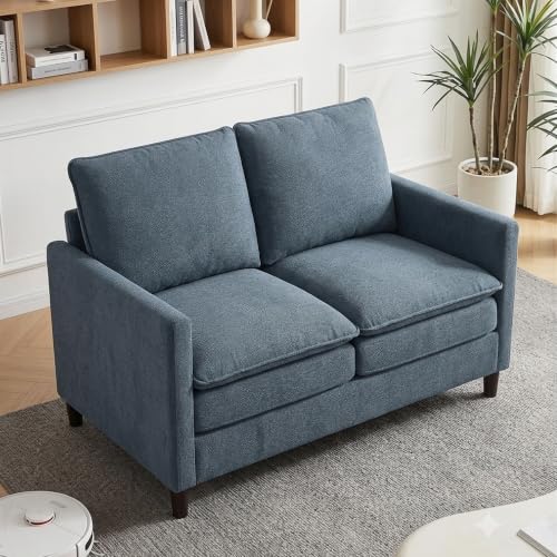 Image of Welzona Loveseat Couch for Living Room, Small Sofa Couches | No Tools Need, Comfortable Fleeces
