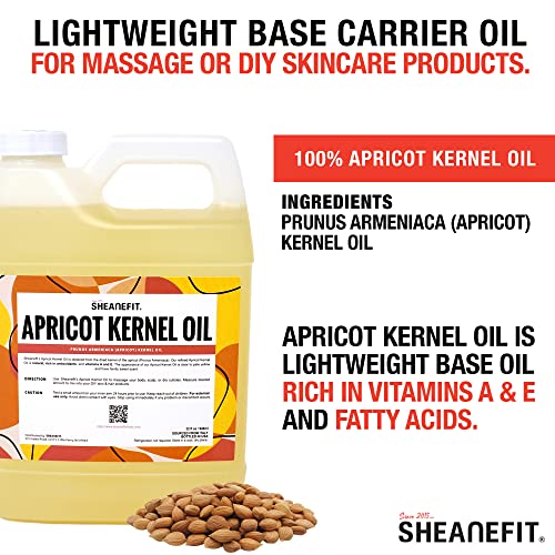 Sheanefit 32Oz Cold Pressed Refined Apricot Kernel Oil And 32Oz Cold Pressed Virgin Flaxseed Oil #TOP1