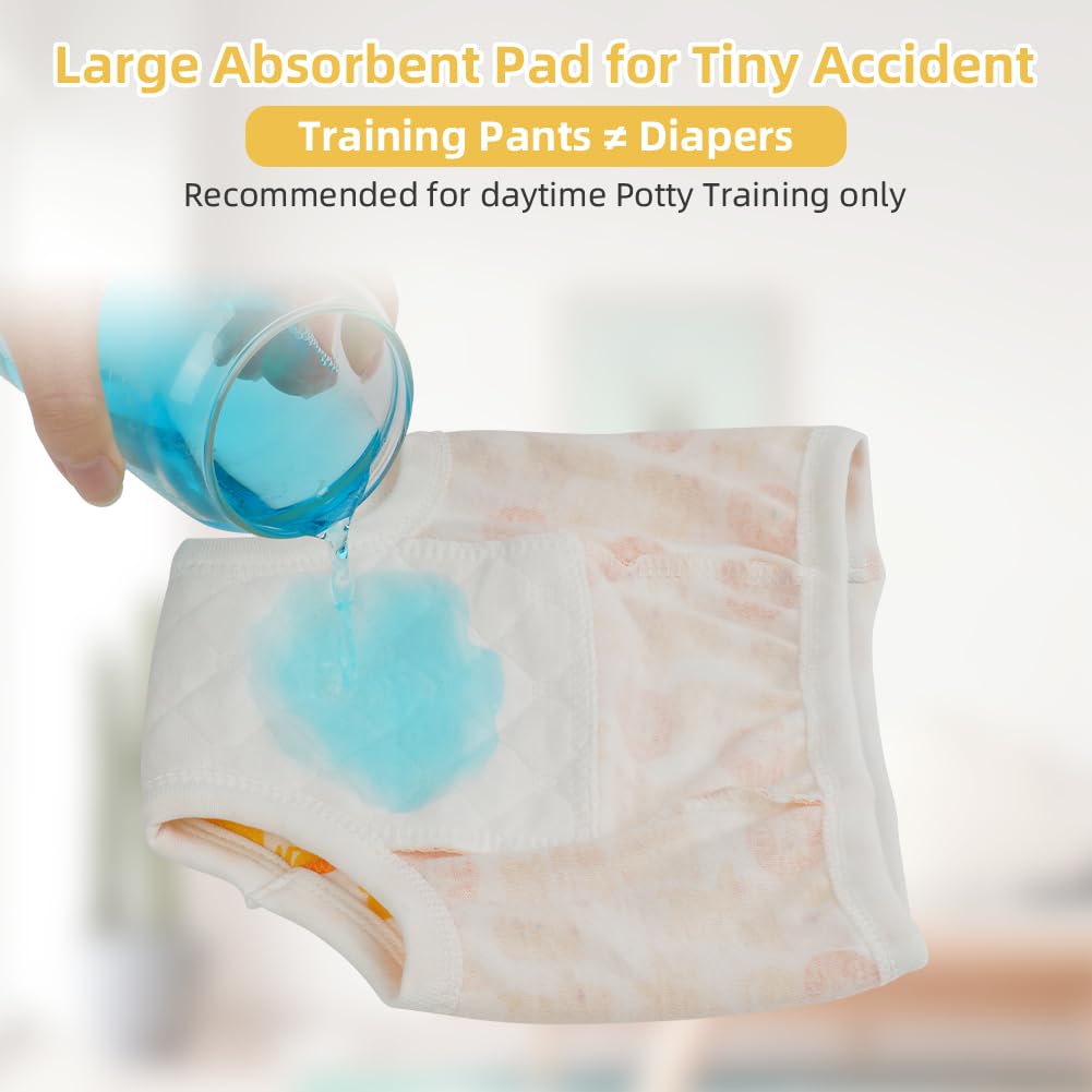 Aolso Calzones de Entrenamiento para Bebé, 5pcs Bragas de Aprendizaje, Pañal de Aprendizaje Calzoncillos Aprendizaje, Calzones de Entrenamiento Reutilizables para Bebés, 110 — view 5