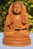 CraftVatika Handcarved Bendición de Madera Estatua de Buda ~ 7 '...