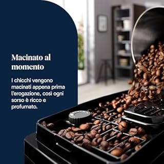 De'Longhi Magnifica Start ECAM222.20.B, Macchina Caffè Automatica con Beccuccio Montalatte, Macchina Espresso con 4 ricette Preimpostate, Pannello di Controllo Soft-Touch, 1450W, Nera
