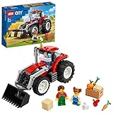 lego city traktor Kinder ab 5 Jahren können die Heuballen und die Kiste mit Kürbis, Apfel und Karotten in die Traktorschaufel laden und sie dann in die Luft heben